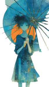 Girl With Parasol V2 Vinyl Car Decal Sticker – Waterproof & UV-Resistant 4.8533333333333335"