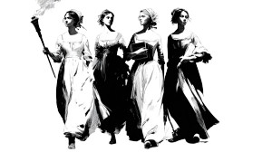 Torch-Bearing Women Vinyl Car Decal Sticker – Waterproof & UV-Resistant 2.72"