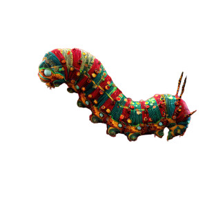 Colorful Caterpillar V2 Vinyl Car Decal Sticker – Waterproof & UV-Resistant 3.4133333333333336"