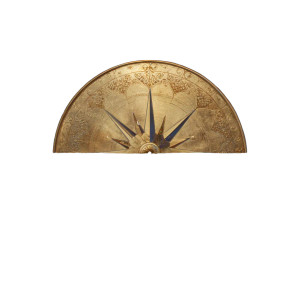 Golden Compass Horizon Vinyl Car Decal Sticker – Waterproof & UV-Resistant 6.826666666666667"