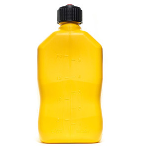 VP Racing Yellow 5.5 Gallon Liquid Storage Container | Square Shape | Designed for Racing Fuel Only | Ergonomic Handle | 3 Year Warranty VP Racing Yellow 5.5 Gallon Liquid Storage Container | Square Shape | Designed for Racing Fuel Only | Ergonomic Handle | 3 Year Warranty