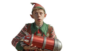 Confused Christmas Elf Vinyl Car Decal Sticker – Waterproof & UV-Resistant 2.72"