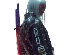 Cyberpunk Warrior Girl V15 Vinyl Car Decal Sticker – Waterproof & UV-Resistant 6.1866666666666665" Cyberpunk Warrior Girl V15 Vinyl Car Decal Sticker – Waterproof & UV-Resistant 6.1866666666666665"