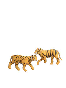 Majolica Tigers Vinyl Car Decal Sticker – Waterproof & UV-Resistant 8.213333333333333"