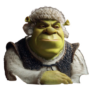 Shrek In Court Vinyl Car Decal Sticker – Waterproof & UV-Resistant 3.4133333333333336"