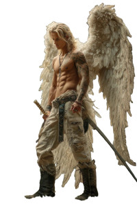 Blonde Angel Warrior V3 Vinyl Car Decal Sticker – Waterproof & UV-Resistant 4.4