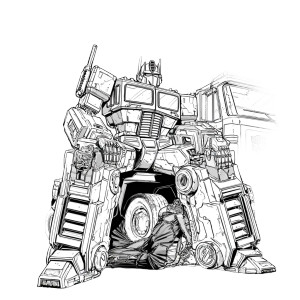 Optimus Vs Megatron V2 Vinyl Car Decal Sticker – Waterproof & UV-Resistant 3.4133333333333336"