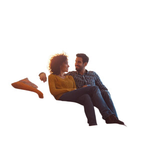 Happy Couple Shopping V2 Vinyl Car Decal Sticker – Waterproof & UV-Resistant 6.826666666666667"