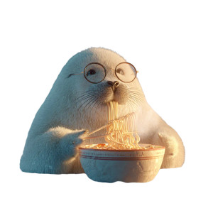 Chubby Seal Eating Ramen Vinyl Car Decal Sticker – Waterproof & UV-Resistant 3.4133333333333336" Chubby Seal Eating Ramen Vinyl Car Decal Sticker – Waterproof & UV-Resistant 3.4133333333333336"