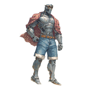 Warforged In Jeans Vinyl Car Decal Sticker – Waterproof & UV-Resistant 3.4133333333333336"