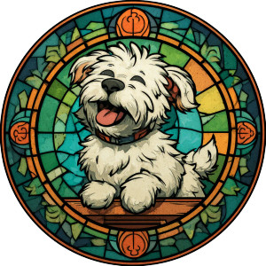 Happy White Dog V4 Vinyl Car Decal Sticker – Waterproof & UV-Resistant 6.826666666666667" Happy White Dog V4 Vinyl Car Decal Sticker – Waterproof & UV-Resistant 6.826666666666667"