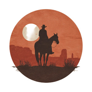 Lone Cowboy Sunset V3 Vinyl Car Decal Sticker – Waterproof & UV-Resistant 3.4133333333333336" Lone Cowboy Sunset V3 Vinyl Car Decal Sticker – Waterproof & UV-Resistant 3.4133333333333336"