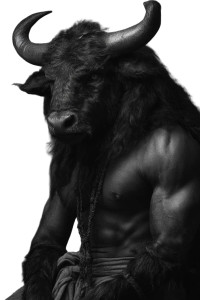 Caravaggio Minotaur Vinyl Car Decal Sticker – Waterproof & UV-Resistant 8.96"