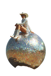 Disco Ball Cowgirl Vinyl Car Decal Sticker – Waterproof & UV-Resistant 4.4 Disco Ball Cowgirl Vinyl Car Decal Sticker – Waterproof & UV-Resistant 4.4