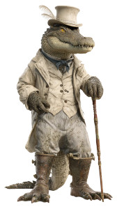 Colonial Crocodile Newsman Vinyl Car Decal Sticker – Waterproof & UV-Resistant 9.706666666666667"