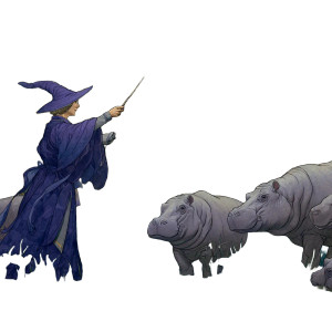 Enchanted Witch Mural Vinyl Car Decal Sticker – Waterproof & UV-Resistant 3.4133333333333336"