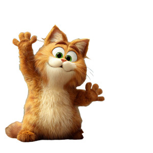 Waving Tabby Cat Vinyl Car Decal Sticker – Waterproof & UV-Resistant 3.4133333333333336"