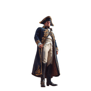 Napoleon Bonaparte Portrait V15 Vinyl Car Decal Sticker – Waterproof & UV-Resistant 3.4133333333333336"