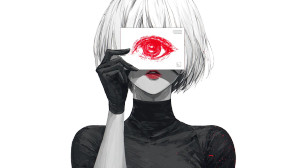 Mysterious Cyber Woman Vinyl Car Decal Sticker – Waterproof & UV-Resistant 5.4