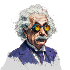 Einstein Vinyl Car Decal Sticker – Waterproof & UV-Resistant 3.4133333333333336" Einstein Vinyl Car Decal Sticker – Waterproof & UV-Resistant 3.4133333333333336"