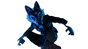 Neon Fox Warrior Vinyl Car Decal Sticker – Waterproof & UV-Resistant 5.4