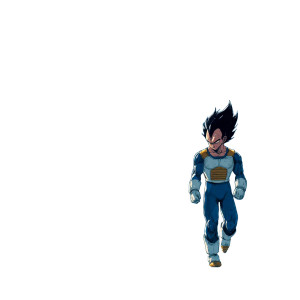 Vegeta Walking Vinyl Car Decal Sticker – Waterproof & UV-Resistant 3.4133333333333336"