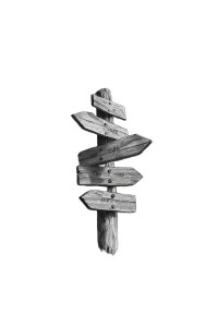 Wooden Signpost Sketch Vinyl Car Decal Sticker – Waterproof & UV-Resistant 4.4