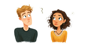 Suspicious Couples Vinyl Car Decal Sticker – Waterproof & UV-Resistant 2.72"