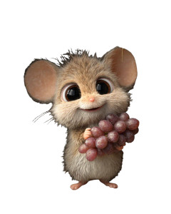 Pixar Beach Mouse Vinyl Car Decal Sticker – Waterproof & UV-Resistant 4.0"