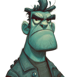 Comic Character Design Vinyl Car Decal Sticker – Waterproof & UV-Resistant 3.4133333333333336"