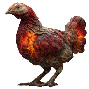 Lava Chicken Vinyl Car Decal Sticker – Waterproof & UV-Resistant 3.4133333333333336" Lava Chicken Vinyl Car Decal Sticker – Waterproof & UV-Resistant 3.4133333333333336"