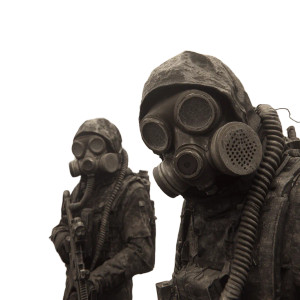 Gas Mask Patrol Vinyl Car Decal Sticker – Waterproof & UV-Resistant 3.4133333333333336"