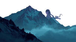 Lovecraftian Mountain Entity Vinyl Car Decal Sticker – Waterproof & UV-Resistant 2.72"