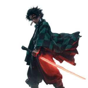 Warrior With Lightsaber Vinyl Car Decal Sticker – Waterproof & UV-Resistant 6.826666666666667"