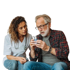 Nurse Teaching Inhaler Vinyl Car Decal Sticker – Waterproof & UV-Resistant 3.4133333333333336"