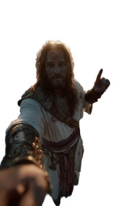 Hyper-Realistic Jesus Selfie Vinyl Car Decal Sticker – Waterproof & UV-Resistant 9.706666666666667"