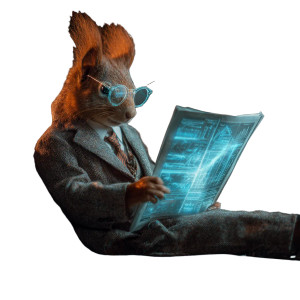 Squirrel In Suit V2 Vinyl Car Decal Sticker – Waterproof & UV-Resistant 3.4133333333333336" Squirrel In Suit V2 Vinyl Car Decal Sticker – Waterproof & UV-Resistant 3.4133333333333336"