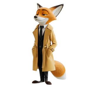 Business Fox V2 Vinyl Car Decal Sticker – Waterproof & UV-Resistant 3.4133333333333336"