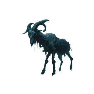 Undead Zombie Sheep Vinyl Car Decal Sticker – Waterproof & UV-Resistant 6.826666666666667"