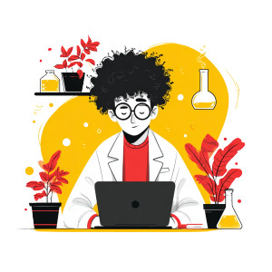 Curly Hair Scientist Vinyl Car Decal Sticker – Waterproof & UV-Resistant 3.4133333333333336" Curly Hair Scientist Vinyl Car Decal Sticker – Waterproof & UV-Resistant 3.4133333333333336"