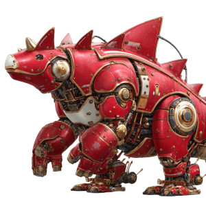 Mecha Bowl Dragon Vinyl Car Decal Sticker – Waterproof & UV-Resistant 3.4133333333333336"