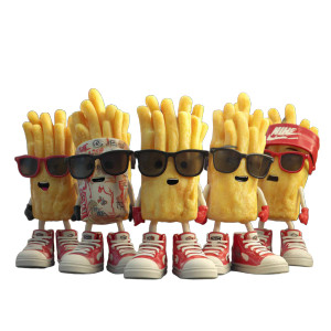 Stylish French Fries Vinyl Car Decal Sticker – Waterproof & UV-Resistant 3.4133333333333336"