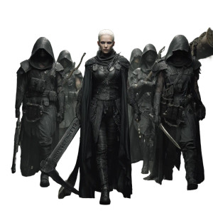 Dark Fantasy Assassins Vinyl Car Decal Sticker – Waterproof & UV-Resistant 3.4133333333333336"