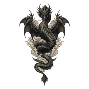 Majestic Dragon Tattoo Vinyl Car Decal Sticker – Waterproof & UV-Resistant 3.4133333333333336" Majestic Dragon Tattoo Vinyl Car Decal Sticker – Waterproof & UV-Resistant 3.4133333333333336"
