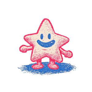 Vintage Star Mascot V2 Vinyl Car Decal Sticker – Waterproof & UV-Resistant 6.826666666666667"