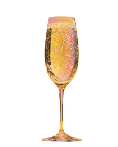 Sparkling Prosecco Glass Vinyl Car Decal Sticker – Waterproof & UV-Resistant 8.0"