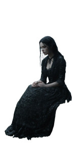 Gothic Mourning Woman Vinyl Car Decal Sticker – Waterproof & UV-Resistant 4.906666666666666"