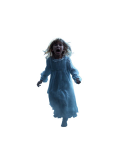 Terrified Girl Fleeing V2 Vinyl Car Decal Sticker – Waterproof & UV-Resistant 8.213333333333333"