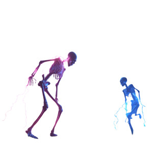 Giant Glowing Skeleton Vinyl Car Decal Sticker – Waterproof & UV-Resistant 6.826666666666667"