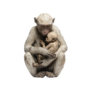 Monkey Holding Baby Vinyl Car Decal Sticker – Waterproof & UV-Resistant 6.826666666666667"